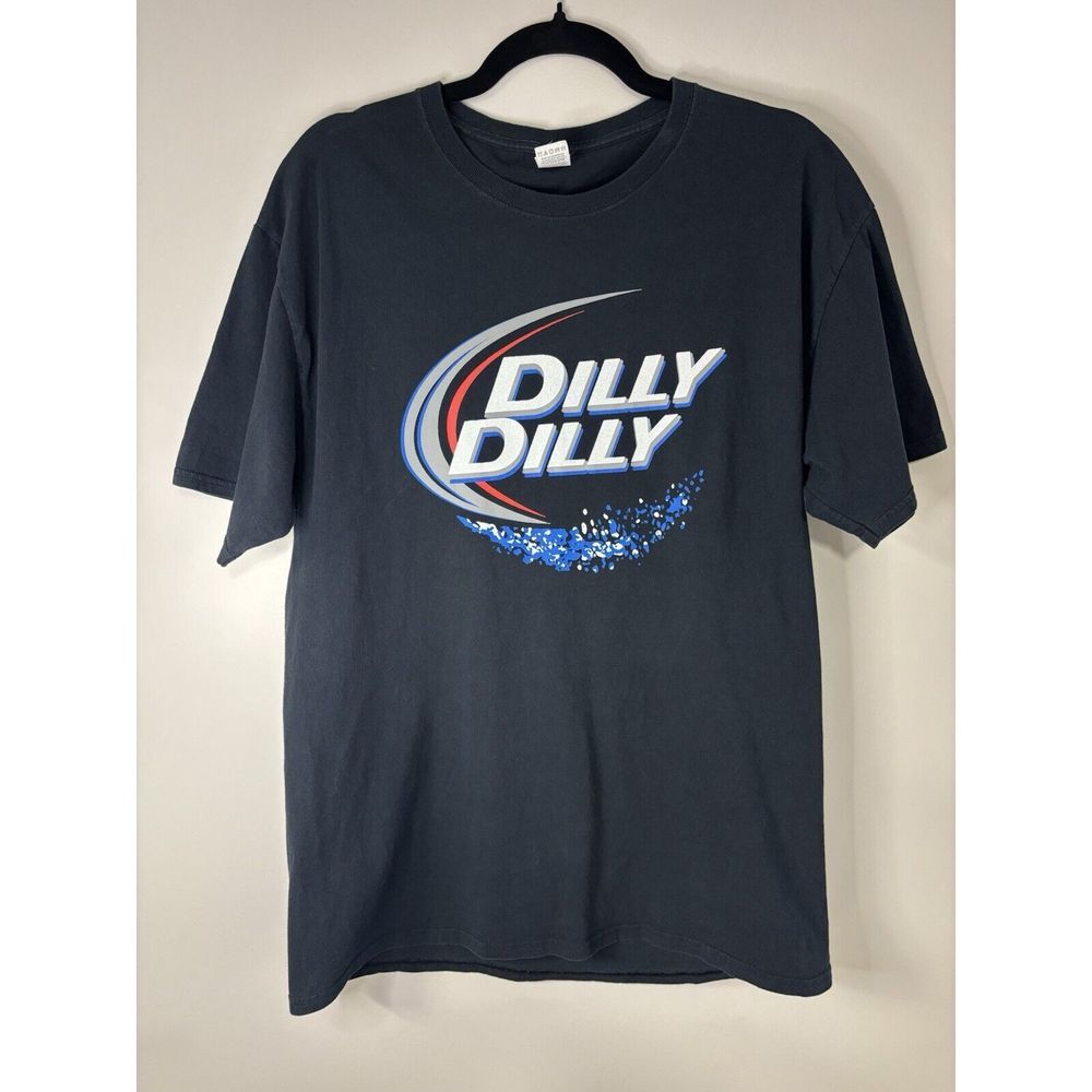 Dilly Dilly Beer T Shirt Adult Large Black Short Sleeve Graphic 100%‎ Cotton